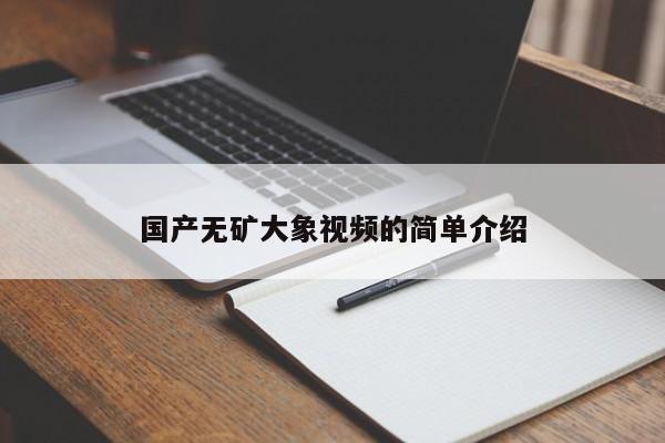 国产无矿大象视频的简单介绍
